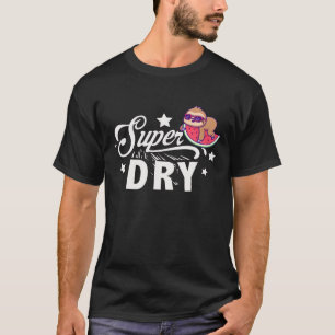 Cute Kawaii Sloth Laying On Watermelon Super Dry T-Shirt