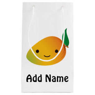 Cute Kawaii Smiling Mango Small Gift Bag