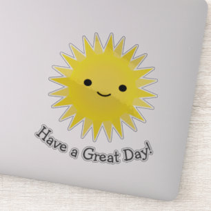 Cute Kawaii Smiling Sun