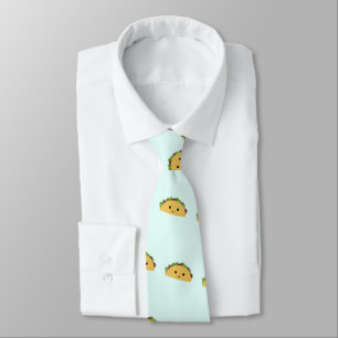 Cute Kawaii Smiling Taco Tie