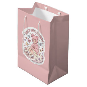 Cute Kawaii Soft Girl Energy Pastel Pink Gift Bag