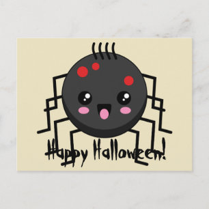 Cute Kawaii Spider   Add own Text Holiday Postcard