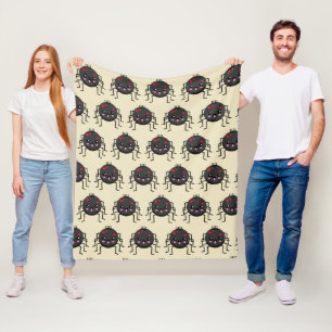 Cute Kawaii Spider Fleece Blanket