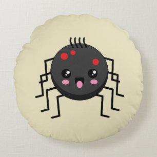 Cute Kawaii Spider Round Pillow