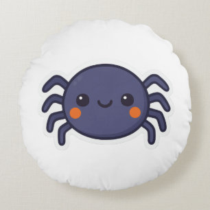 Cute Kawaii Spider Round Pillow