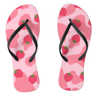 Cute Kawaii Strawberry Cow Pattern