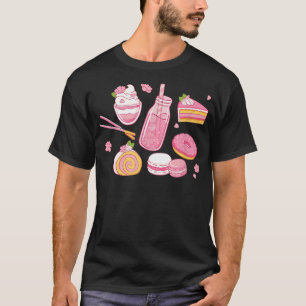Cute Kawaii Strawberry Milk Japanese Anime Aesthet T-Shirt