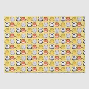 Cute kawaii-style animals tissue paper