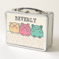 Cute Kawaii Style Cartoon Hamsters Personalized