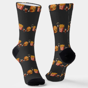 Cute Kawaii Sushi Friends Characters Illustration Socks