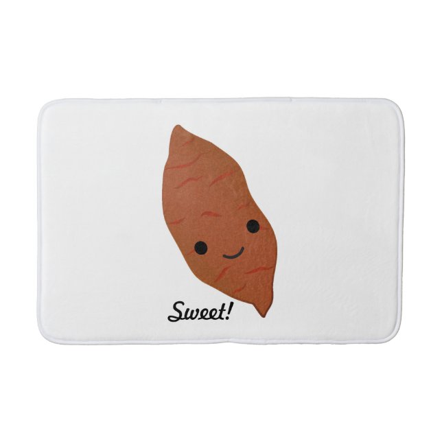 Cute Kawaii Sweet Potato Bath Mat (Front)