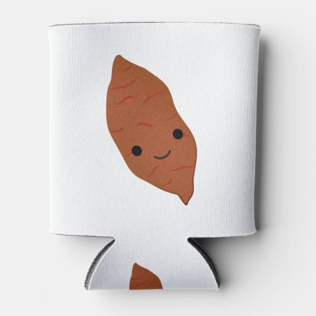 Cute Kawaii Sweet Potato Can Cooler (Front)