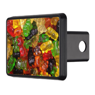cute kawaii sweets colourful candy bear gummy trailer hitch cover