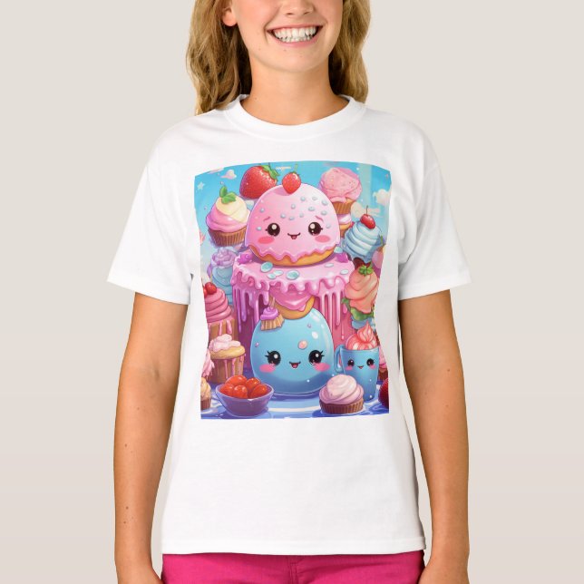 Cute Kawaii. T-Shirt (Front)