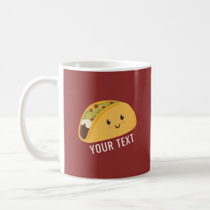 Cute Kawaii Taco Personalized Taco-bout Awesome Coffee Mug