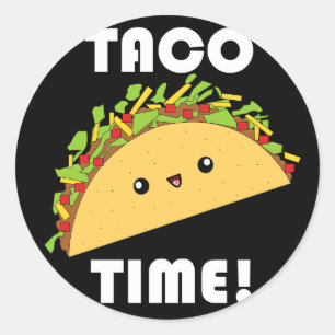 Cute kawaii Taco Time! autocollants