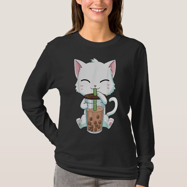 Cute Kawaii Tea Tshirt Bubble (Devant)