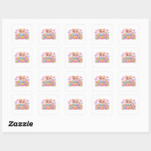 Cute Kawaii Thank You So Much Teddy Bear Pastel Pi
