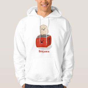 Cute kawaii toast and red toaster cartoon hoodie