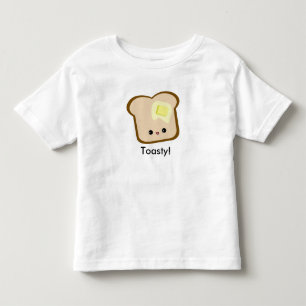 Cute Kawaii Toasty! Toast and Butter Toddler T T-shirt