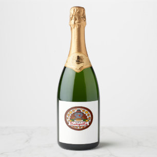 Cute Kawaii Turkey - Happy Thanksgiving Classic T- Sparkling Wine Label