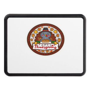 Cute Kawaii Turkey - Happy Thanksgiving Classic T- Trailer Hitch Cover