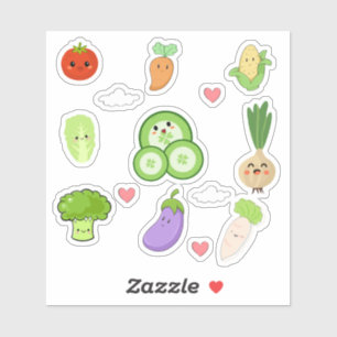 Cute Kawaii Vegetable Stickers