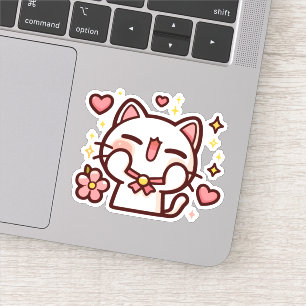 Cute Kawaii White Cat