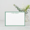 Cute Kelly Green Border Personalized Stationery