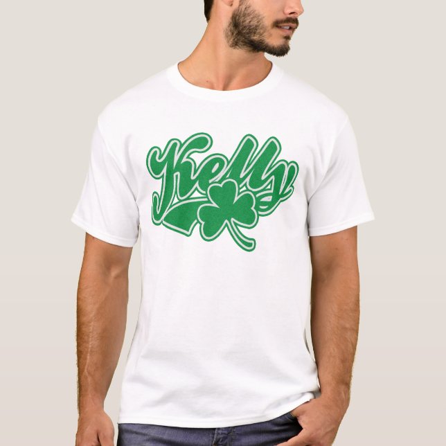 Cute Kelly Irish Shamrock T-Shirt (Front)