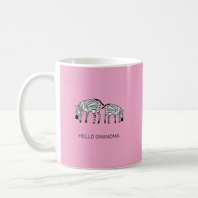 Cute Kenyan Zebras  Coffee Mug (Left)