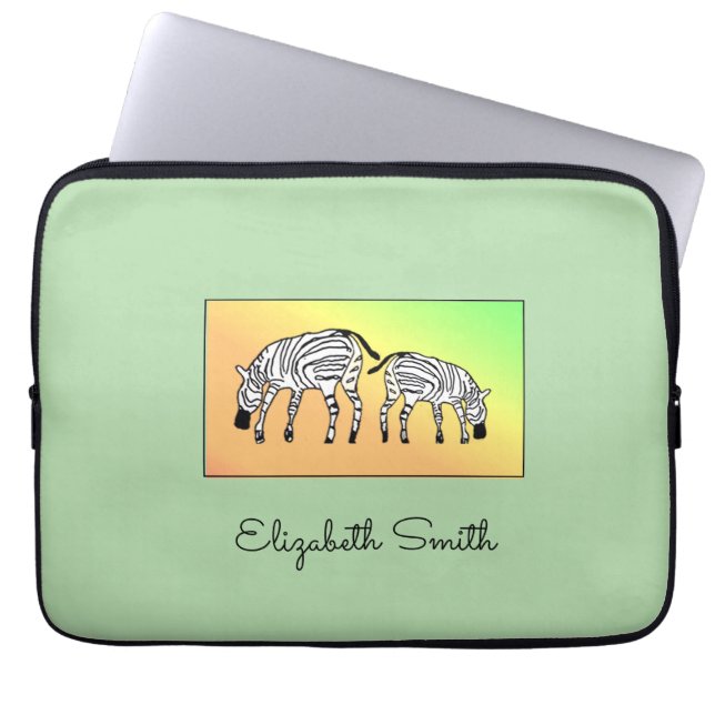 Cute Kenyan Zebras iPhone / iPad case (Front)