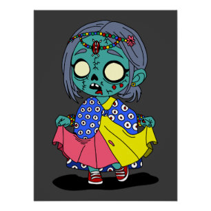 Cute Kenyan Zombie Poster