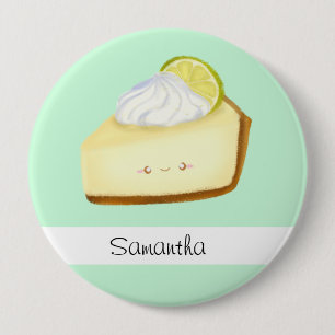 Cute Key Lime Pie 4 Inch Round Button