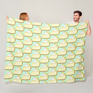 Cute Key Lime Pie Fleece Blanket