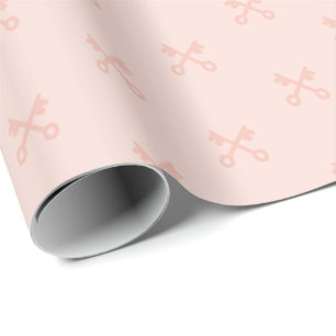 Cute Keys on pink Wrapping Paper