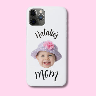 Cute Kid Baby Face Photo Child Name Mom iPhone 11 Pro Case