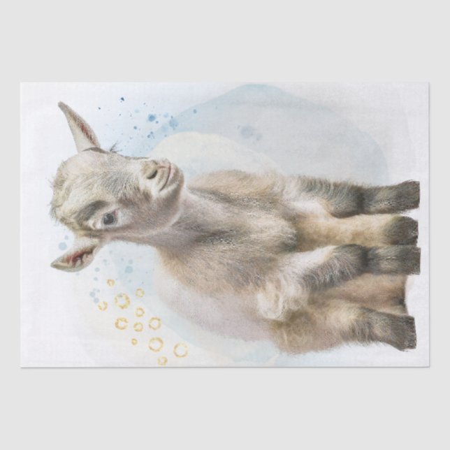 Cute Kid Goat Tissue Paper (Front)