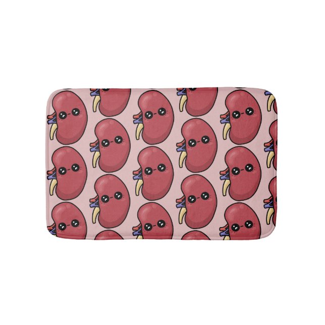 Cute Kidney - Human Biology Bath Mat (Front)