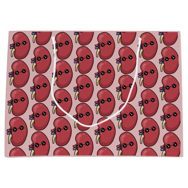 Cute Kidney - Human Biology Large Gift Bag (Front)