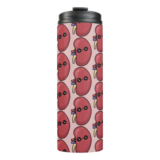 Cute Kidney - Human Biology Thermal Tumbler (Front)