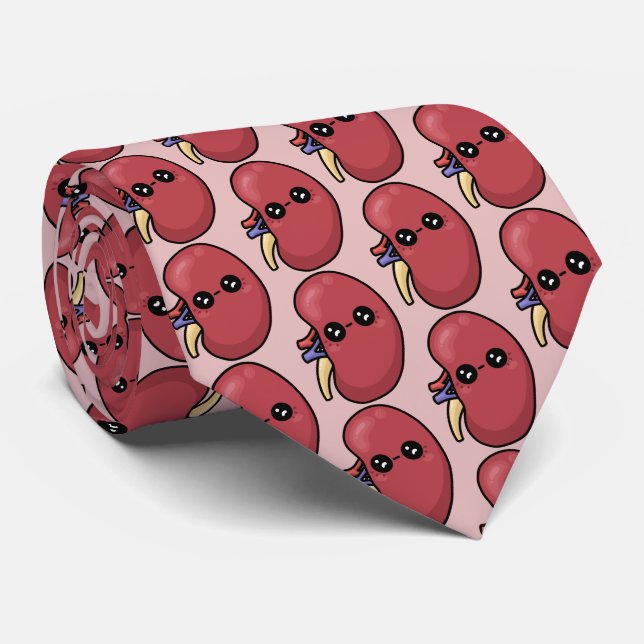 Cute Kidney - Human Biology Tie (Rolled)