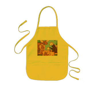Cute Kids Apron 'Christmas Time Tea for Two'
