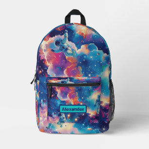 Cute Kids Astronaut Custom Printed Backpack
