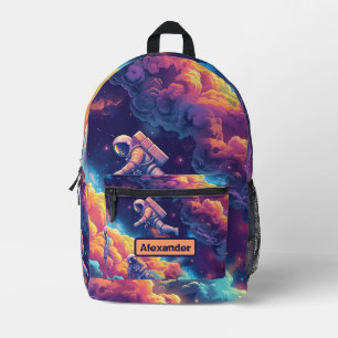 Cute Kids Astronaut Custom Printed Backpack