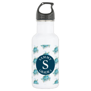 Cute Kid's Back To School Water Bottle Tropical