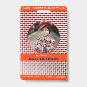 Cute Kid's baseball Colourful Custom Photo Child I Badge