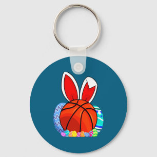 Cute kids basketball easter egg bunny t shirt  keychain