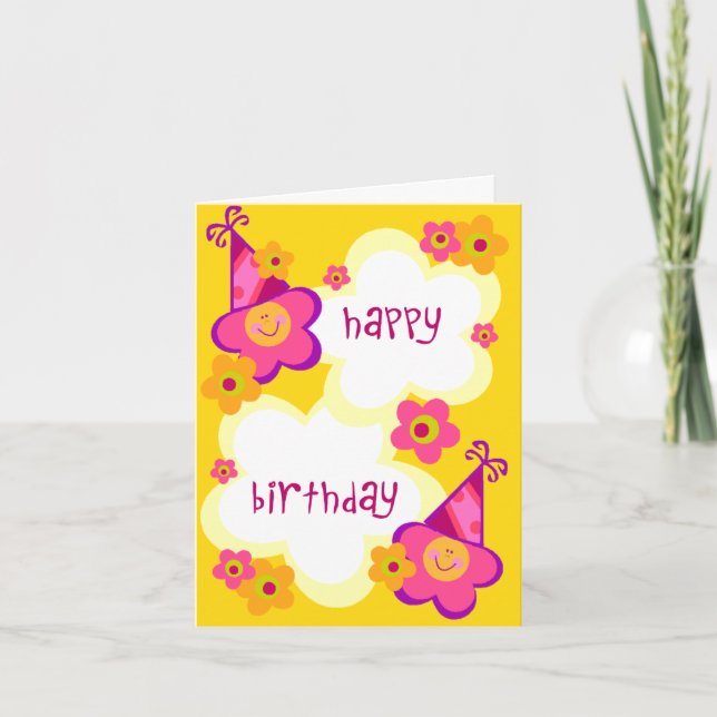 Cute Kids Birthday Cards (Front)