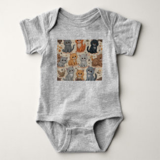 Cute kids cat bodysuits